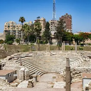 The Roman amphitheatre of Alexandria.