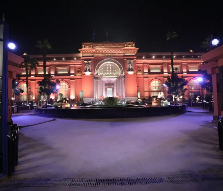 The Egyptian Museum in Cairo at night, a sight to behold